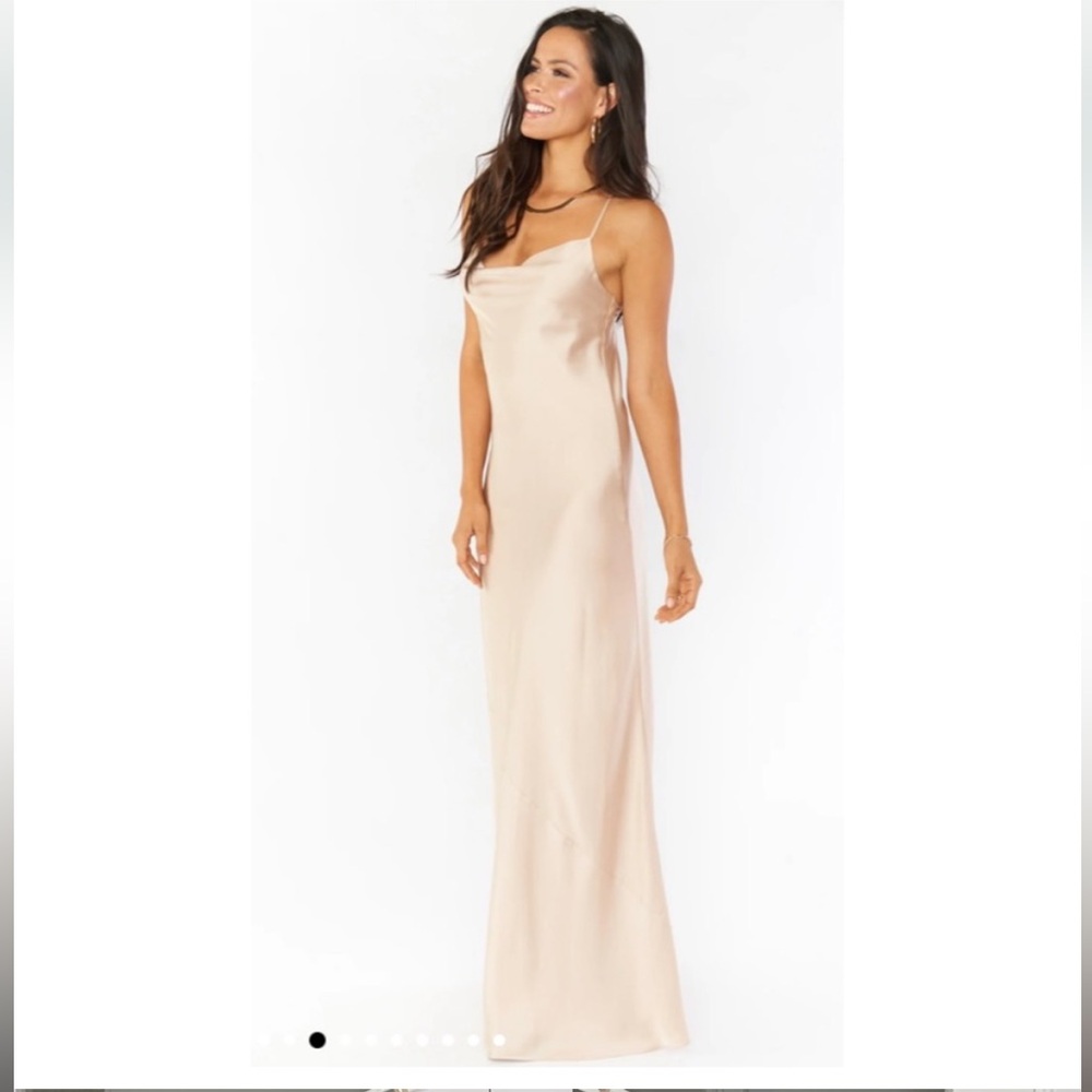 Show Me Your MuMu Champagne Maxi Dress